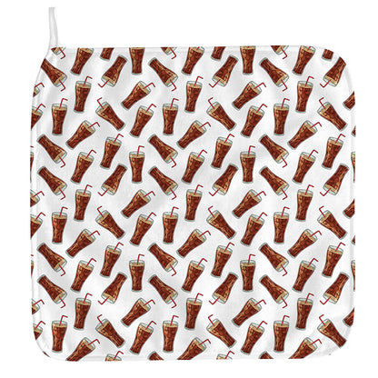 Cola Pattern Print Hand Towel