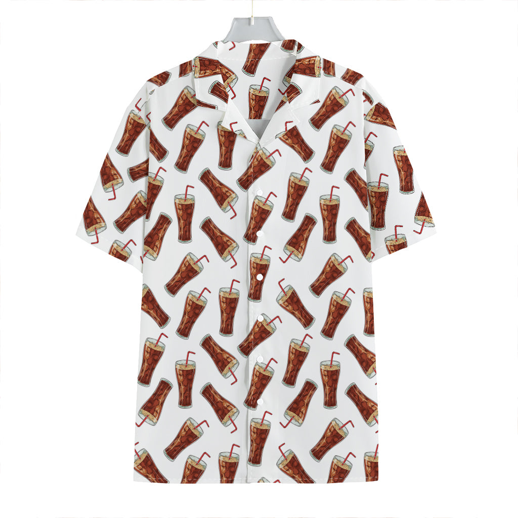 Cola Pattern Print Hawaiian Shirt