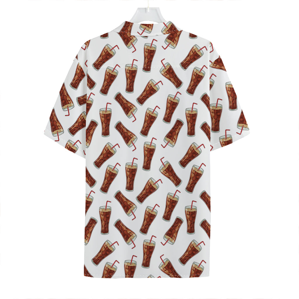 Cola Pattern Print Hawaiian Shirt