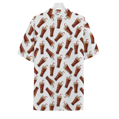 Cola Pattern Print Hawaiian Shirt