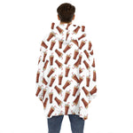 Cola Pattern Print Hoodie Blanket