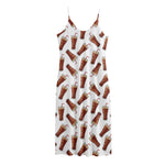 Cola Pattern Print Jersey Midi Cami Dress