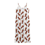 Cola Pattern Print Jersey Midi Cami Dress