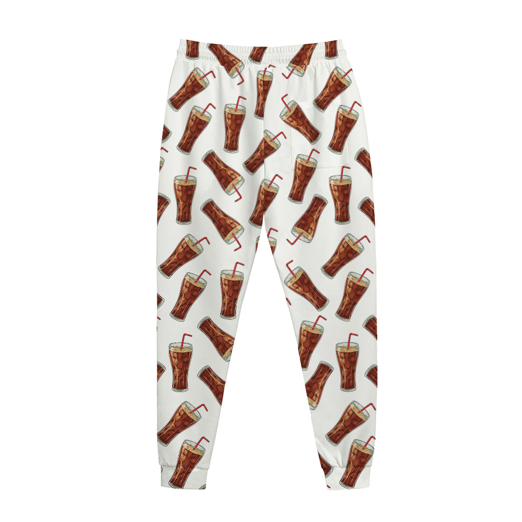 Cola Pattern Print Jogger Pants