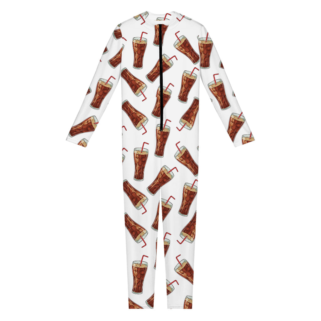 Cola Pattern Print Jumpsuit