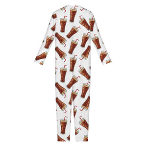 Cola Pattern Print Jumpsuit