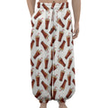 Cola Pattern Print Lantern Pants