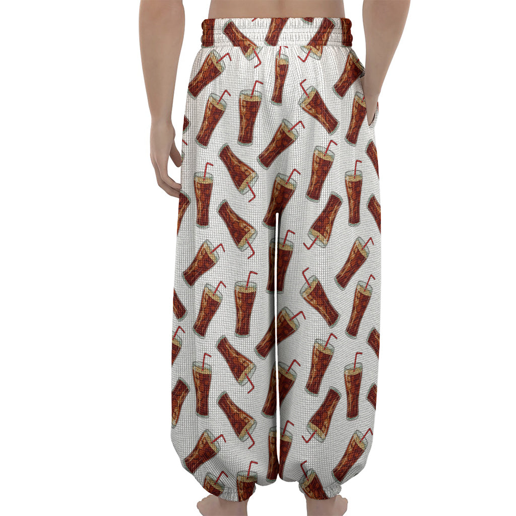 Cola Pattern Print Lantern Pants