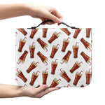 Cola Pattern Print Leather Bible Cover