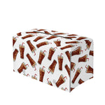 Cola Pattern Print Leather Tissue Box Cover