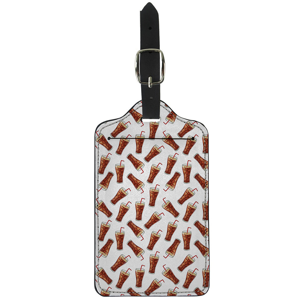Cola Pattern Print Luggage Tag