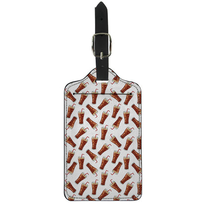 Cola Pattern Print Luggage Tag