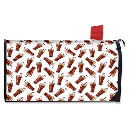 Cola Pattern Print Mailbox Cover