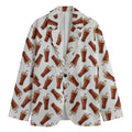 Cola Pattern Print Men's Blazer