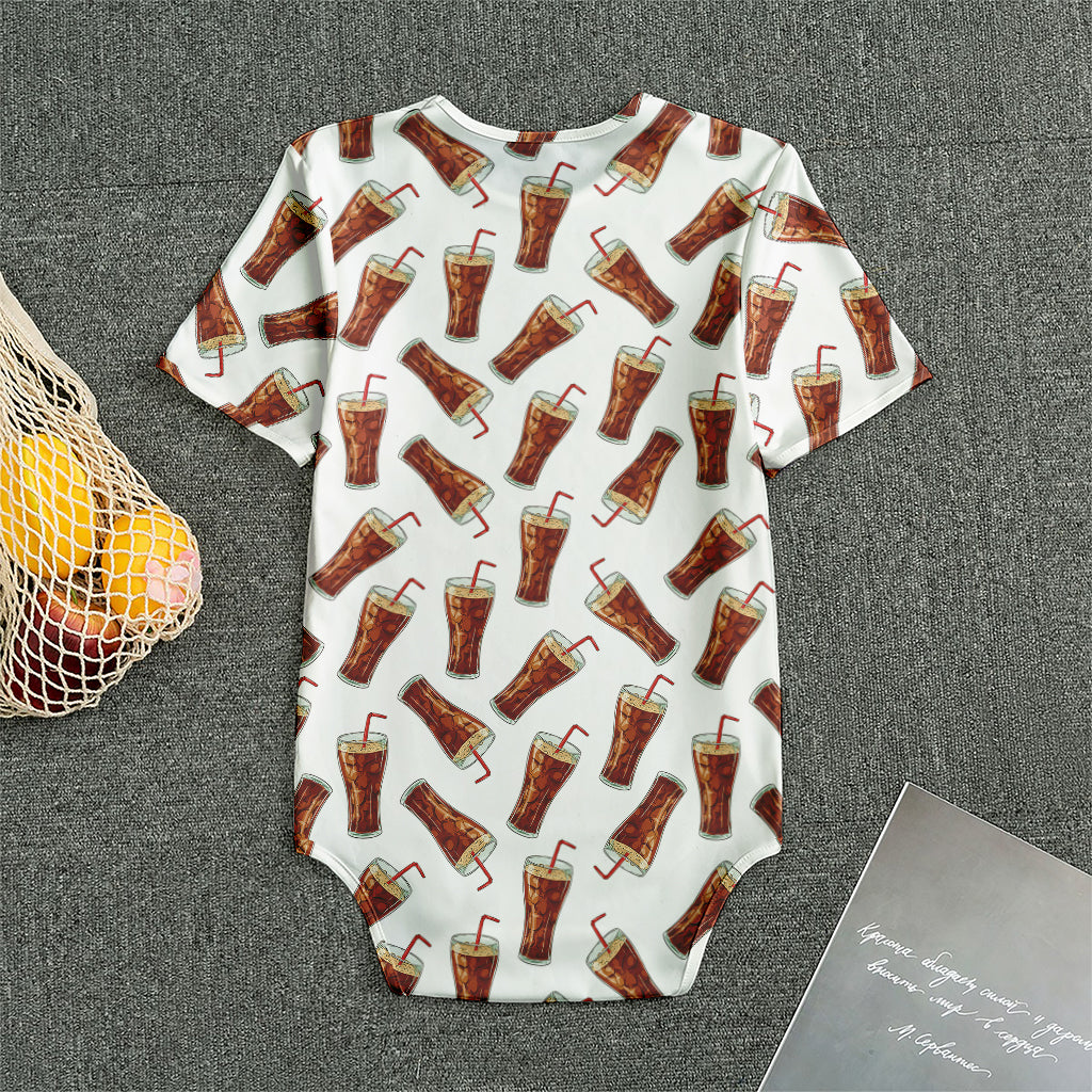 Cola Pattern Print Men's Bodysuit