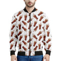 Cola Pattern Print Men's Bomber Jacket