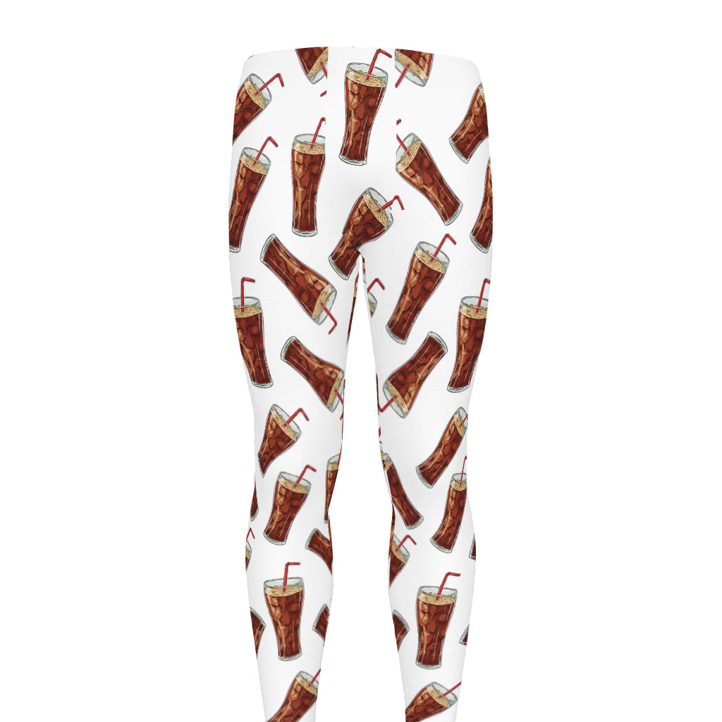 Cola Pattern Print Men's leggings