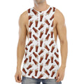Cola Pattern Print Men's Muscle Tank Top