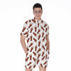 Cola Pattern Print Men's Rompers