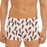 Cola Pattern Print Men's Short Boxer Briefs