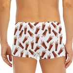 Cola Pattern Print Men's Short Boxer Briefs