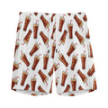 Cola Pattern Print Men's Athletic Shorts