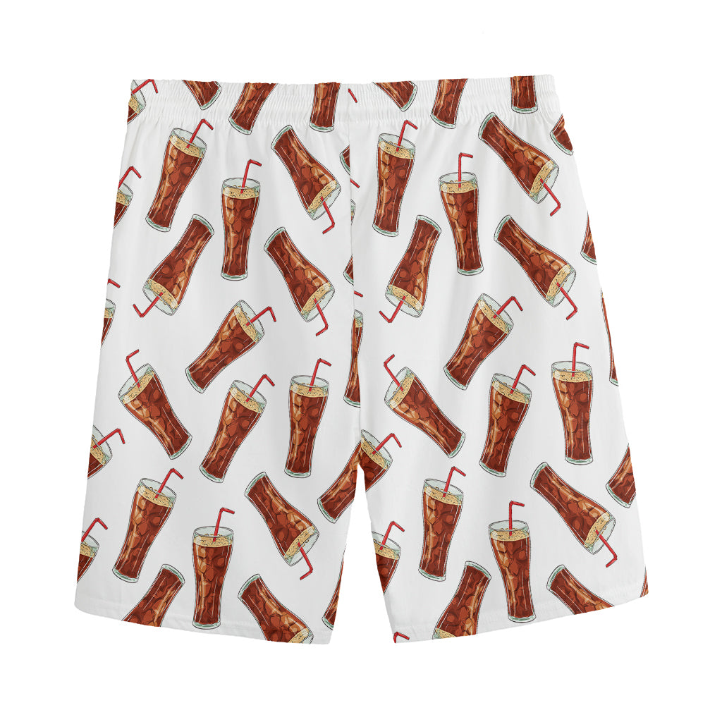 Cola Pattern Print Men's Sports Shorts