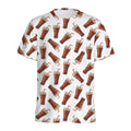 Cola Pattern Print Men's Athletic T-Shirt