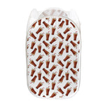 Cola Pattern Print Mesh Laundry Hamper