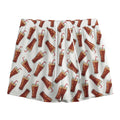 Cola Pattern Print Mesh Shorts