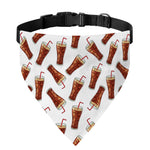 Cola Pattern Print Over The Collar Dog Bandana