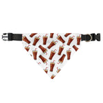 Cola Pattern Print Over The Collar Dog Bandana