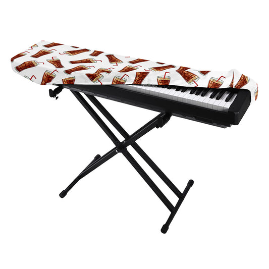 Cola Pattern Print Piano Keyboard Cover