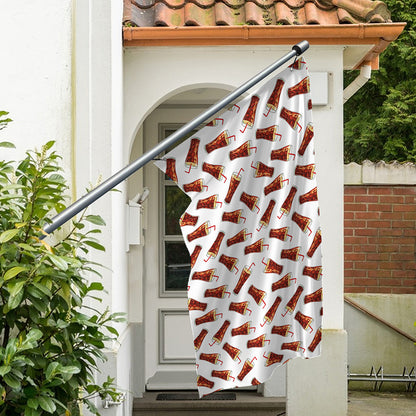 Cola Pattern Print Polyester Flag