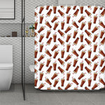 Cola Pattern Print Polyester Shower Curtain