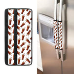 Cola Pattern Print Refrigerator Handle Covers