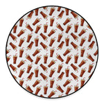 Cola Pattern Print Round Floor Mat