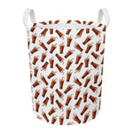 Cola Pattern Print Round Laundry Basket