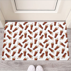 Cola Pattern Print Rubber Doormat