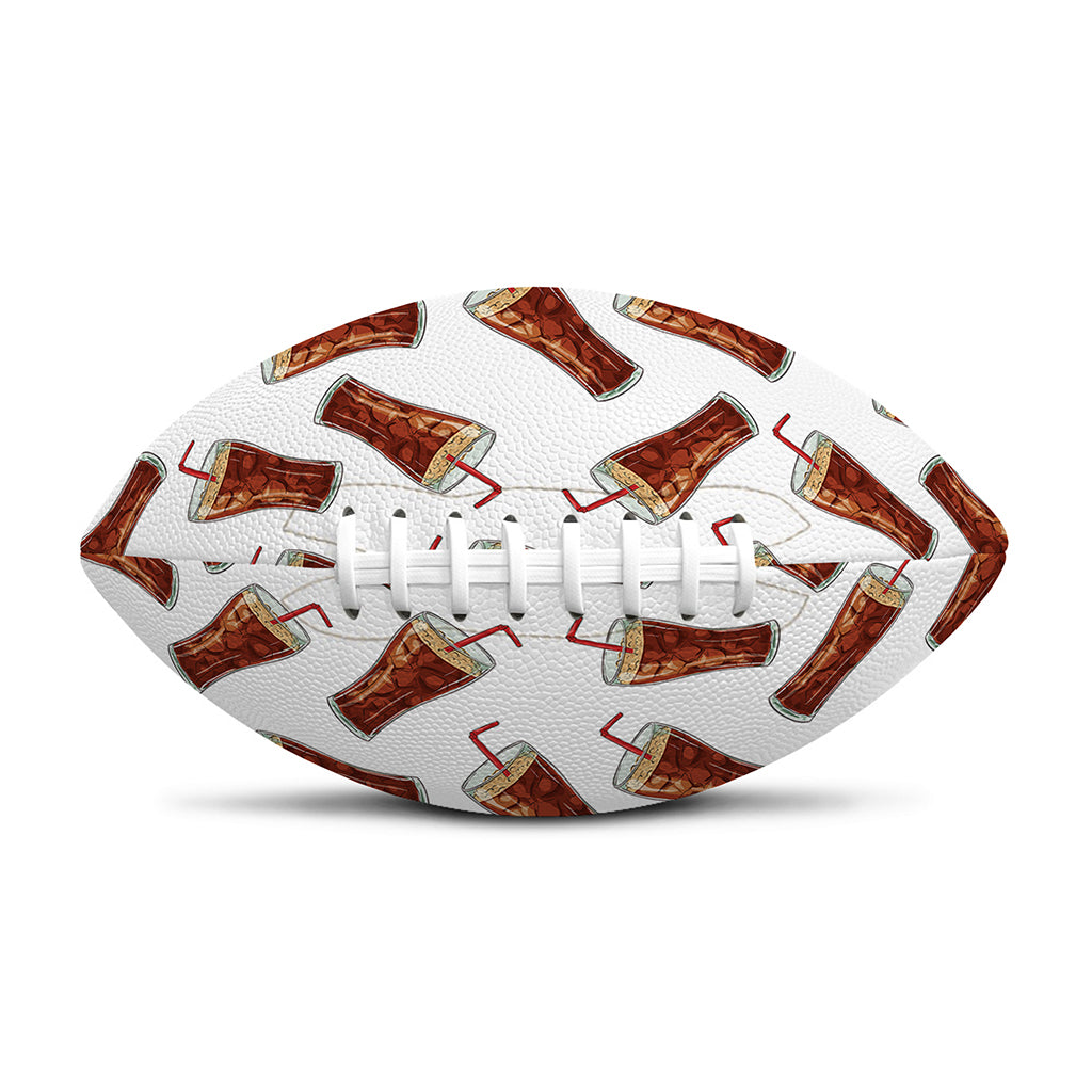 Cola Pattern Print Rugby Ball