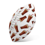 Cola Pattern Print Rugby Ball
