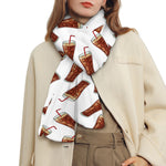 Cola Pattern Print Scarf