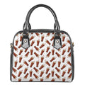 Cola Pattern Print Shoulder Handbag