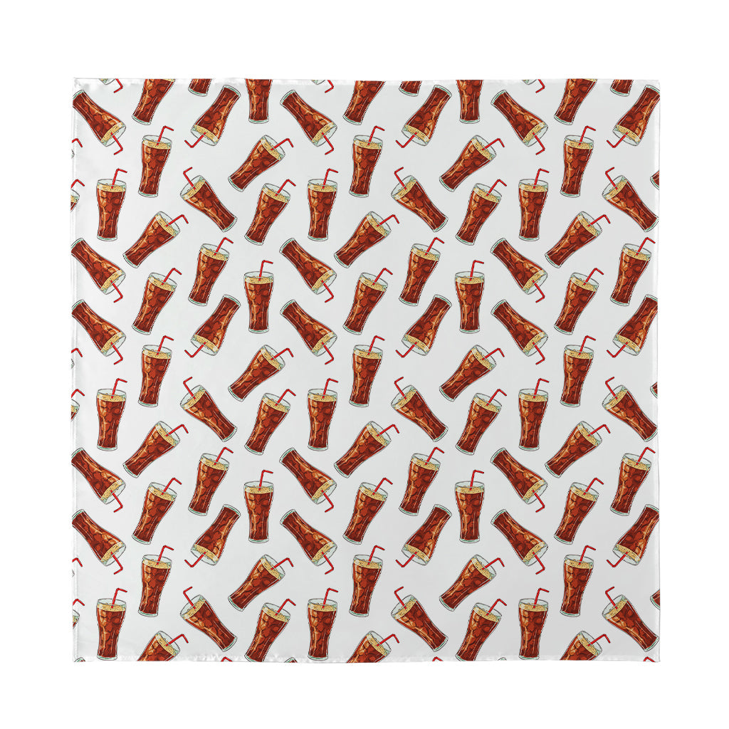 Cola Pattern Print Silk Bandana