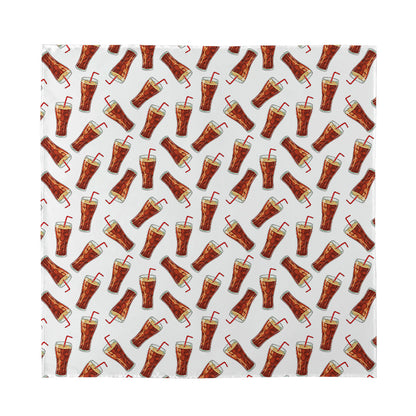 Cola Pattern Print Silk Bandana