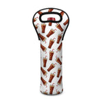 Cola Pattern Print Single Neoprene Wine Tote