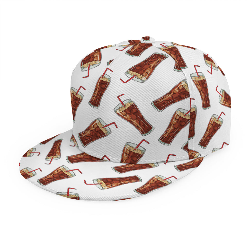 Cola Pattern Print Snapback Cap