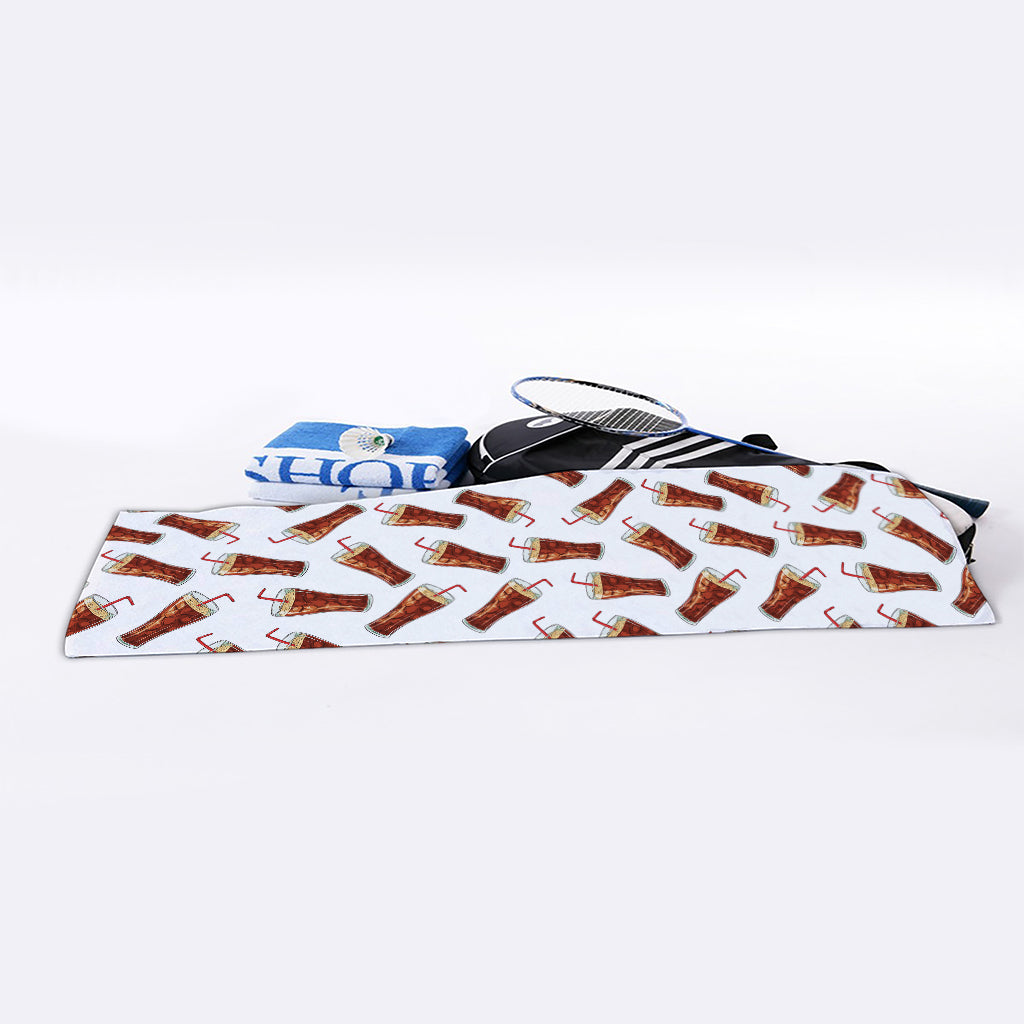 Cola Pattern Print Sports Towel