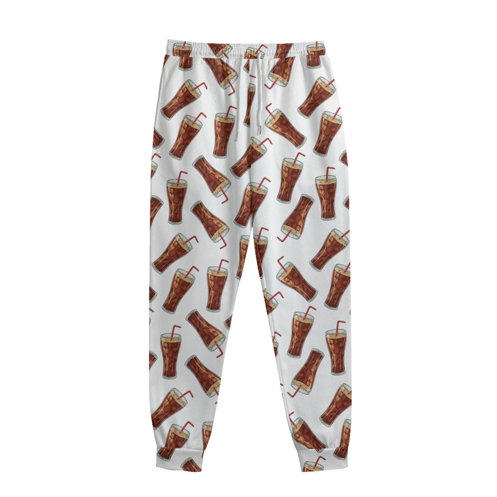Cola Pattern Print Sweatpants