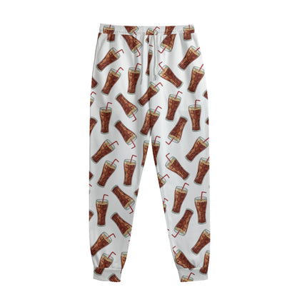 Cola Pattern Print Sweatpants